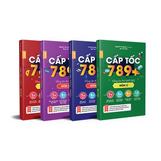 Combo Cấp Tốc 789+ Tổng Ôn Thi THPT Quốc Gia Môn Toán + Lí + Hóa + Anh