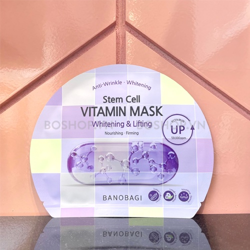 [Phiên Bản Mới] Mặt Nạ Banobagi Stem Cell Vitamin Mask Hàn Quốc - Trắng Da Dưỡng Ẩm