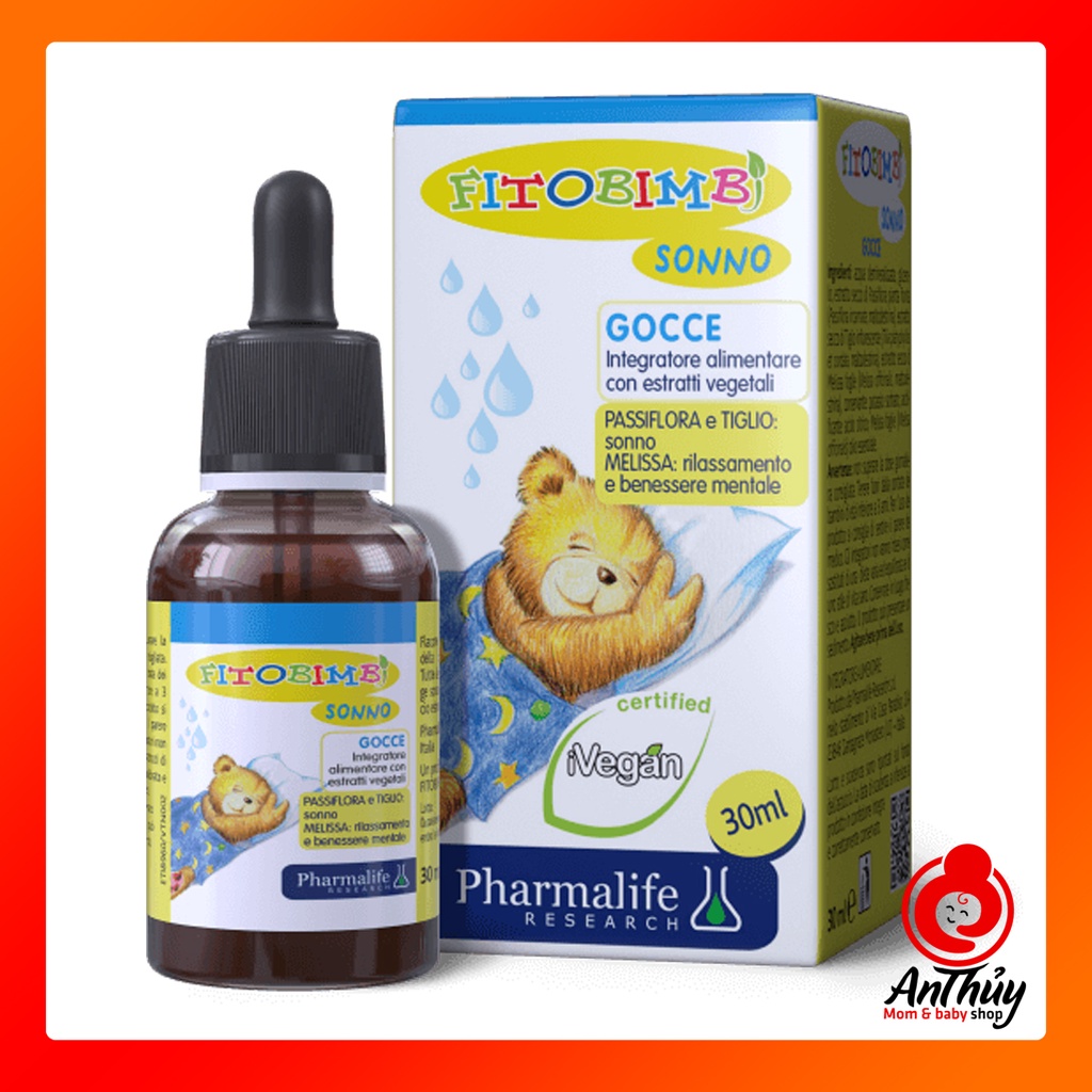 [Chính hãng] Siro Ngủ ngon Fitobimbi Sonno Gocce cho bé (30 ml)