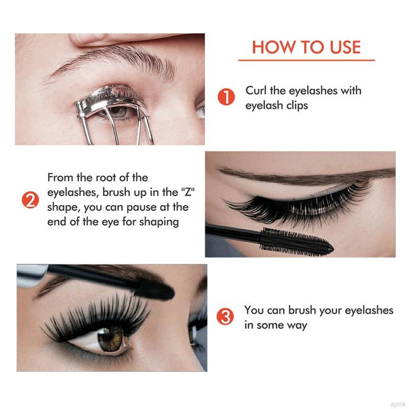 [Hàng mới về] Mascara sợi lụa 4D chống thấm nước chuốt mi dài dày màu đen | BigBuy360 - bigbuy360.vn