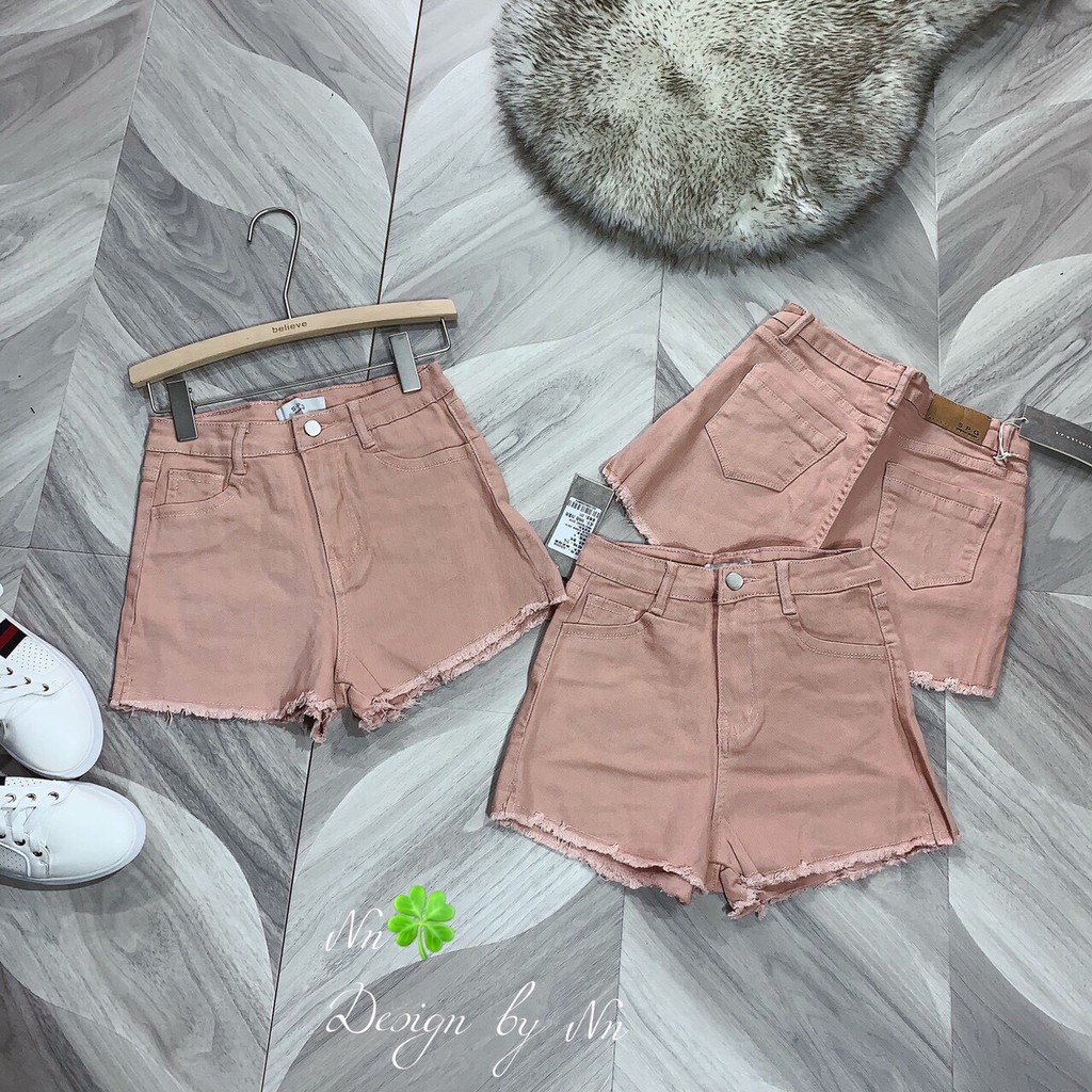 [Mã FAMARAL2 giảm 10K đơn 50K] QUẦN SHORT KAKI LƯNG CAO RÁCH LAI FORM ĐẸP