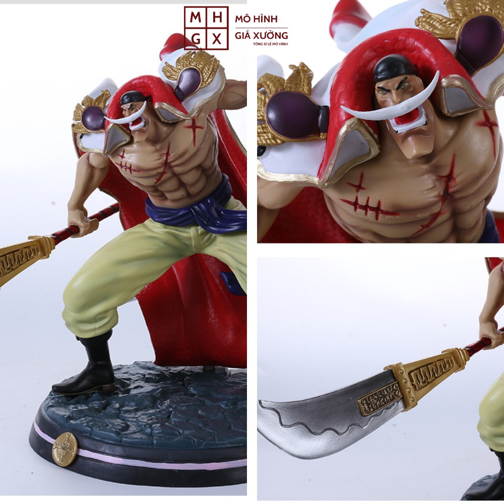 Mô Hình Tứ Hoàng Râu Trắng Bố Già Cao 31cm Nặng 3,5kg -Tượng Figure One Piece Vua Hải Tặc