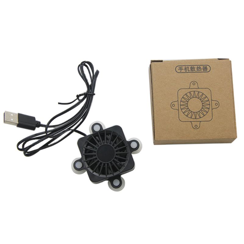 Quạt Làm Mát Usb Mini Có 4 Giác Hút Gắn Điện Thoại