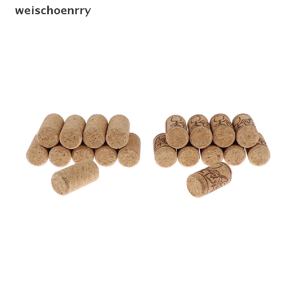 Set 10 nút bần đậy chai rượu bằng gỗ