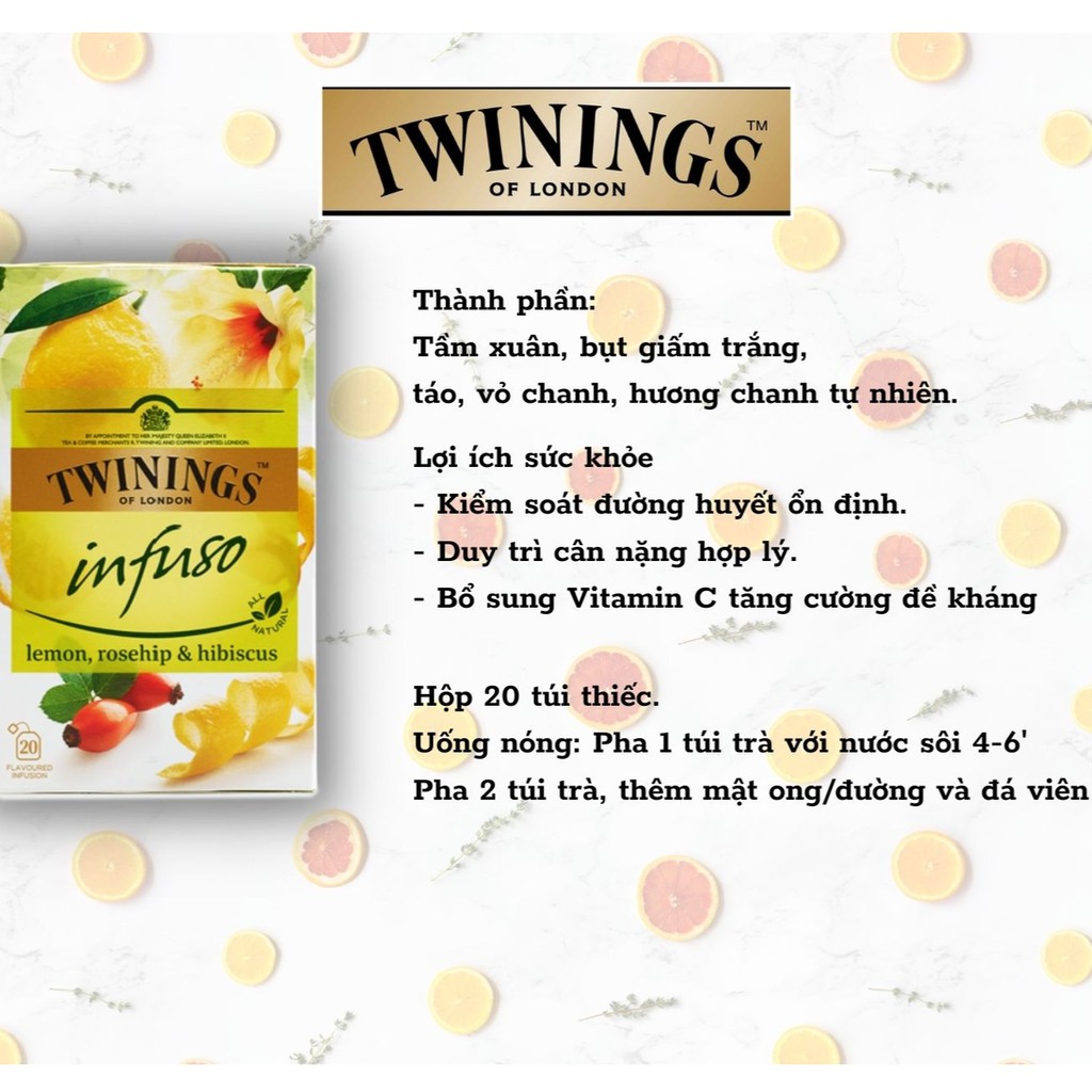 [Nowship q6 HCM] [Trà trái cây] trà Twinings cam quế, đề kháng, bạc hà date 2023 (hàng Anh nguyên seal)