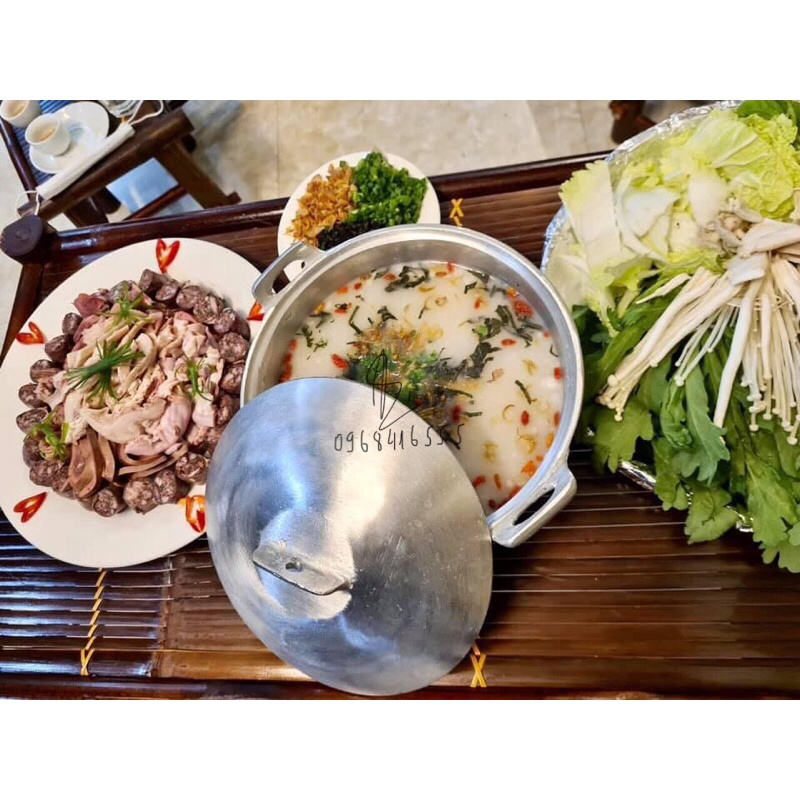 Nồi gang lẩu cháo lòng, lẩu cháo chim chất lượng tốt