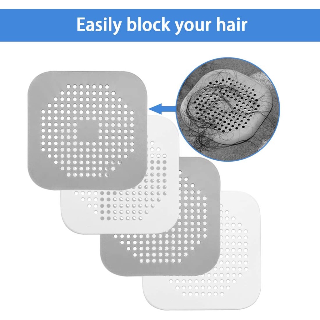 1 Tấm Silicone Chặn Tóc / Rác / Bồn Tắm / Bồn Rửa Chén / Cống Thoát Nước Tiện Dụng