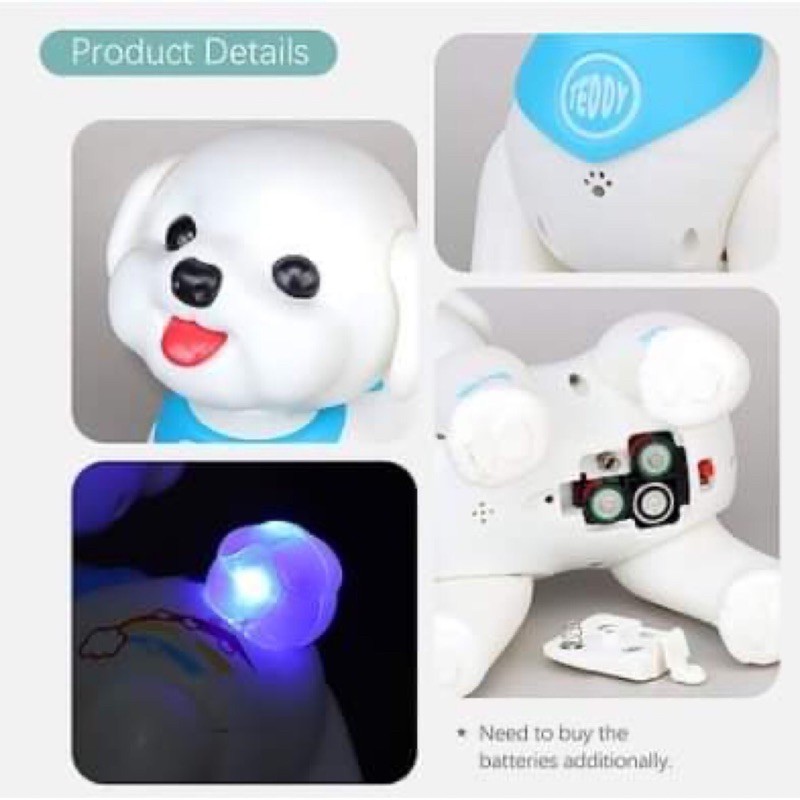 Robot cún con teddy điều khiển bằng giọng nói Hát Lắc đầu HKM Từ Friso