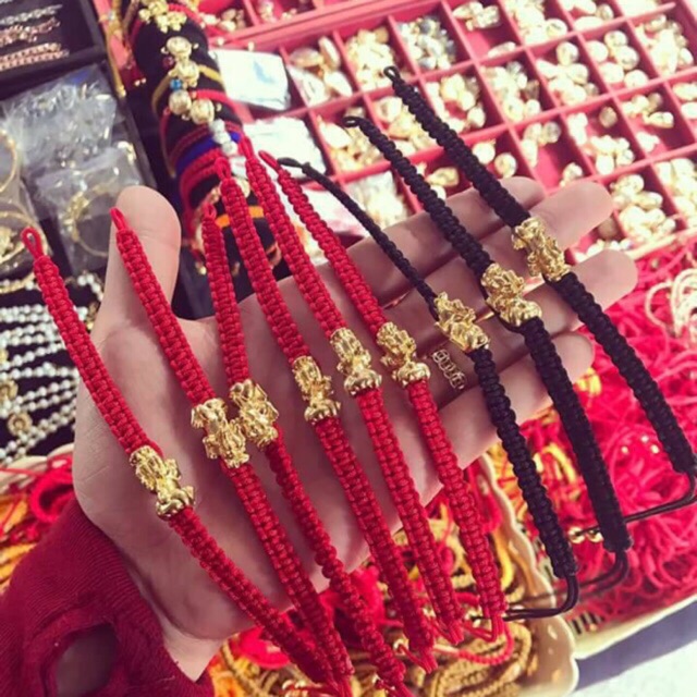 VÒNG CHỈ ĐỎ TỲ HƯU MAY MẮN SIZE MINI