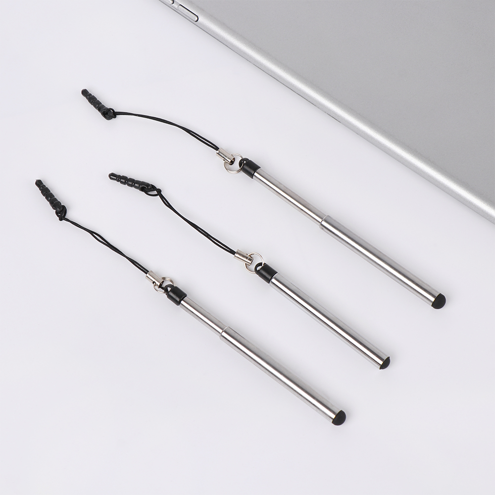 1 Bút Cảm Ứng Điện Dung Đầu Tròn Mỏng Có Thể Thu Vào Cho Ipad Điện Thoại Thông Minh