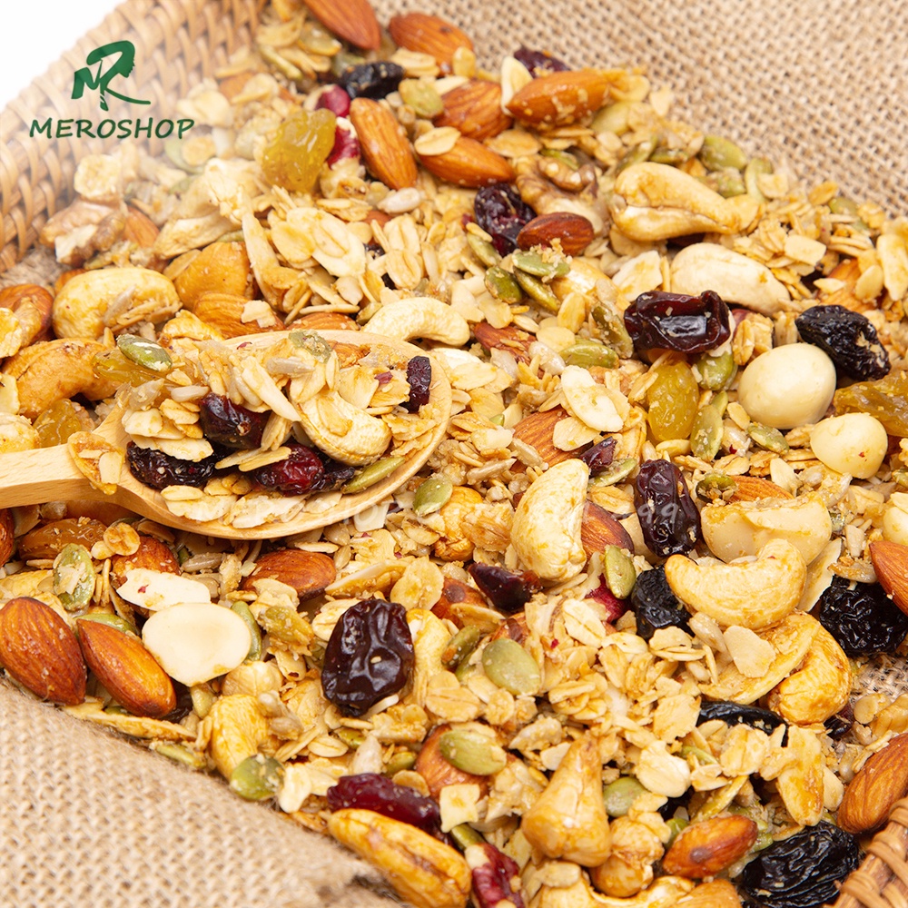 500GRAM GRANOLA 70% HẠT 30%YẾN MẠCH