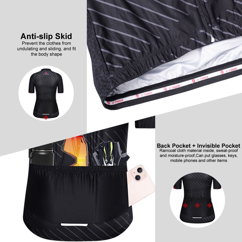 Áo đạp xe X-TIGER thoáng khí nhanh khô cho nữ