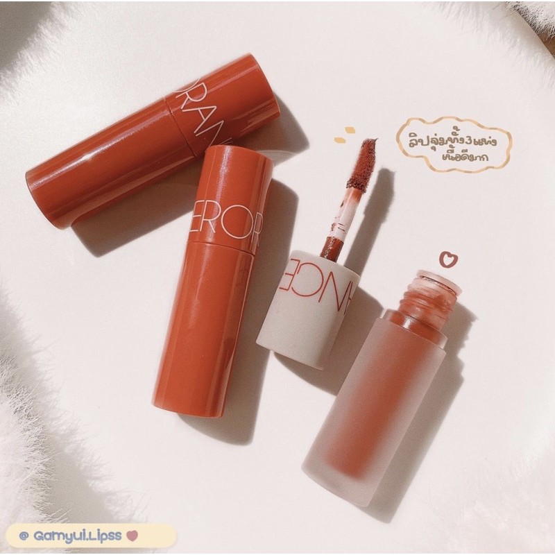 Set 3 cây son kem lì Herorange Cool Tint vỏ xanh đỏ Sena Beauty | Thế Giới Skin Care