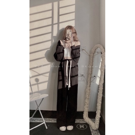 Quần xuông nhung tăm( Ảnh thật shop chụp)