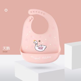 Yếm máng Silicon ăn dặm cho bé
