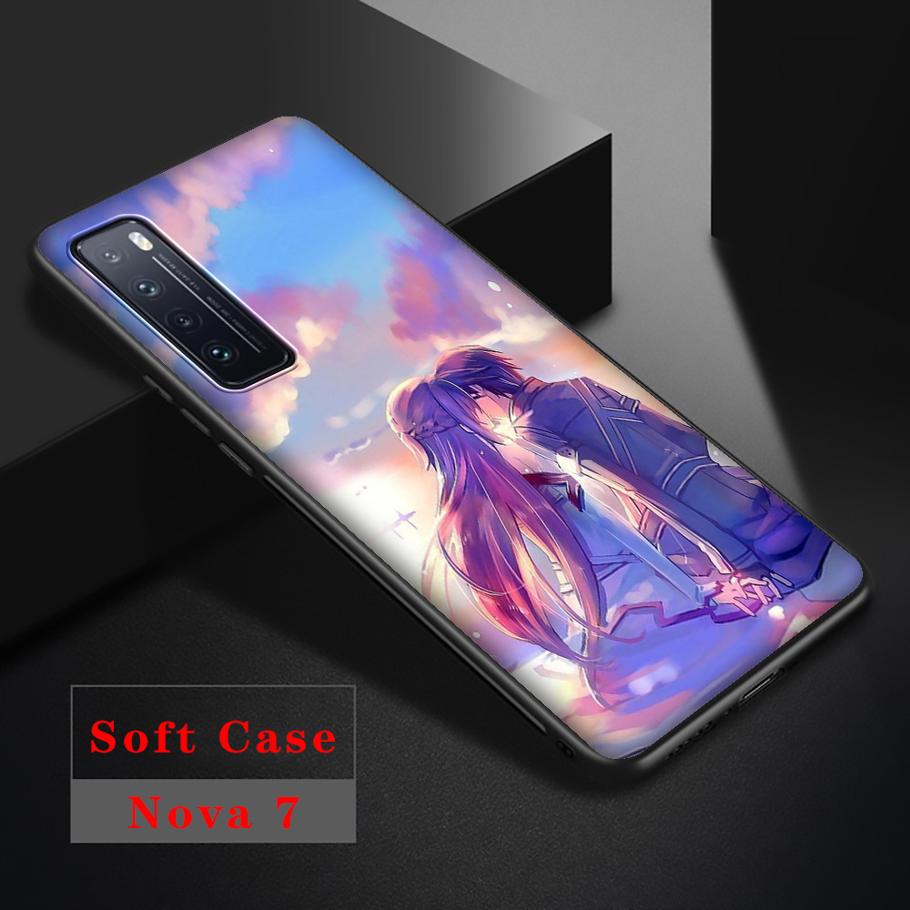 Ốp Điện Thoại Mềm Hình Sword Art Online Sk98 Cho Huawei Nova 2 2i 3 3i 4 4e 5 5i 5t Lite