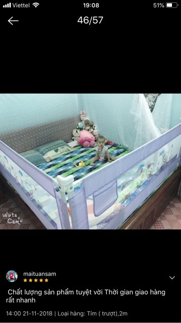 Thanh Chắn Giường kangbaby Cao Cấp