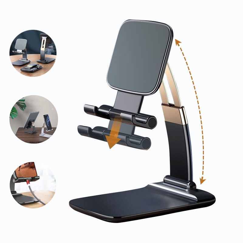Giá đỡ điện thoại di động gập kim loại đa năng có thể điều chỉnh cho iphone và Ip
