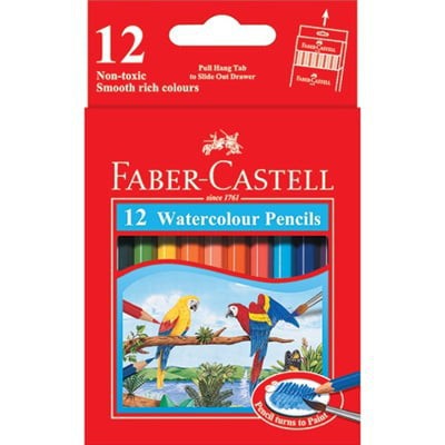 Chì Màu Nước Parrot 12 Màu Ngắn -🍁SALE GIÁ GỐC🍁- Chính hãng Faber-Castell