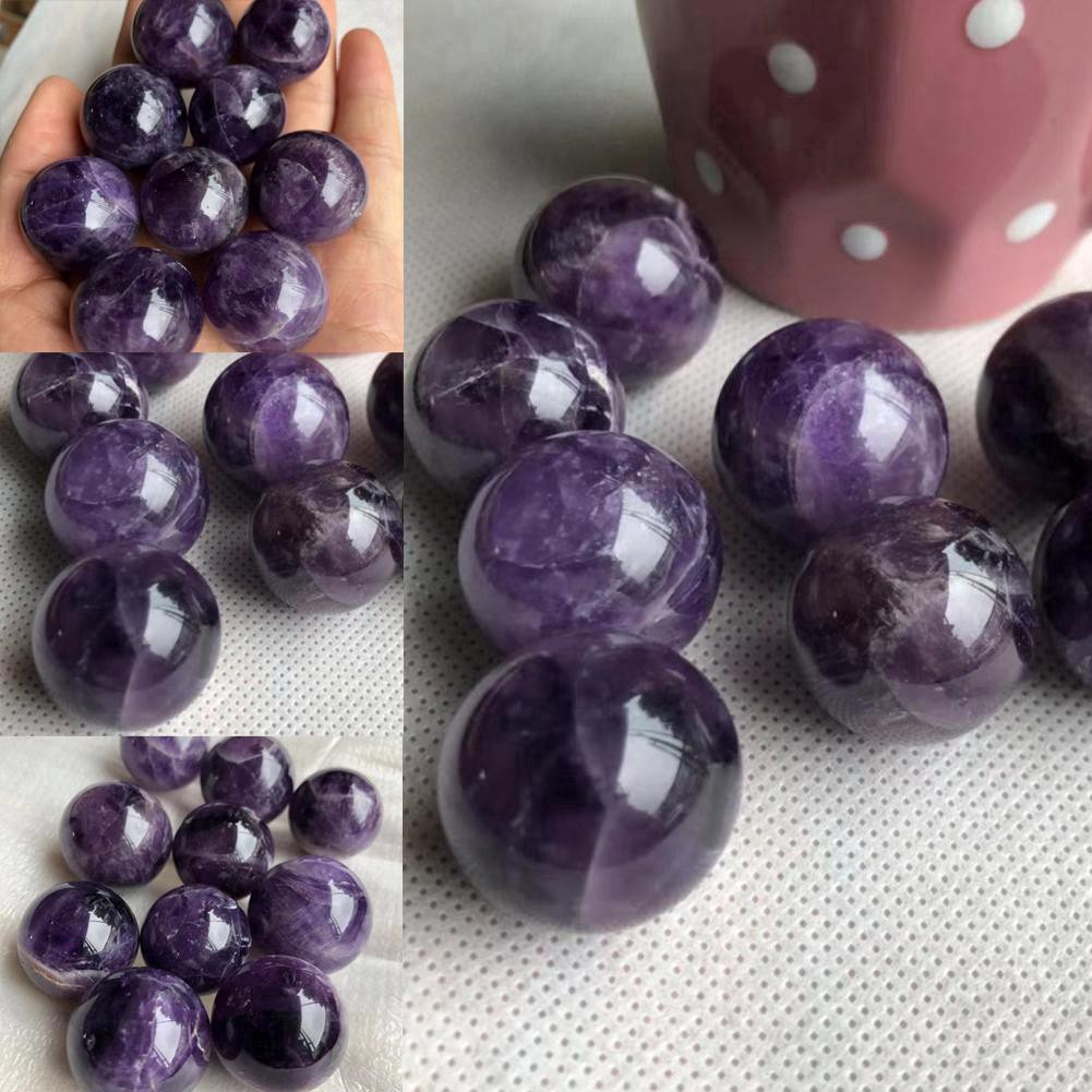 Set 2 Viên Đá Thạch Anh Tím Tự Nhiên N7I8