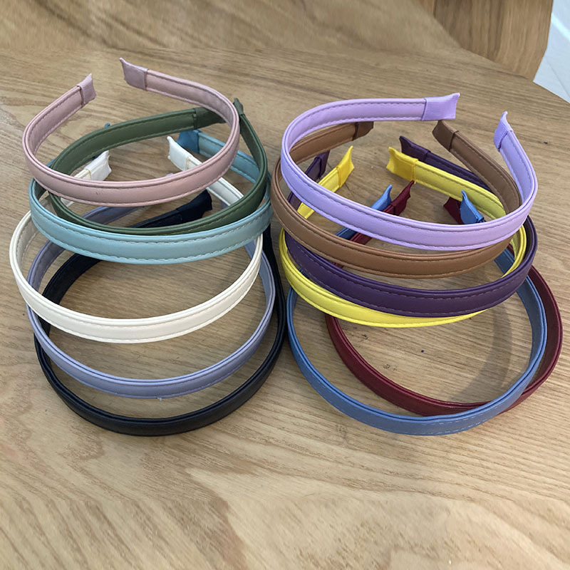 Băng Đô Cài Tóc Bằng Da Pu Thời Trang Cổ Điển Cho Nữ