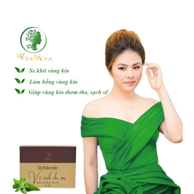 Bộ Chăm Sóc Hồi Xuân Wonmom ( 1 Gel Gừng Thảo Dược Giảm Eo + 1 Hộp Thảo Mộc Xông Vùng Kín)