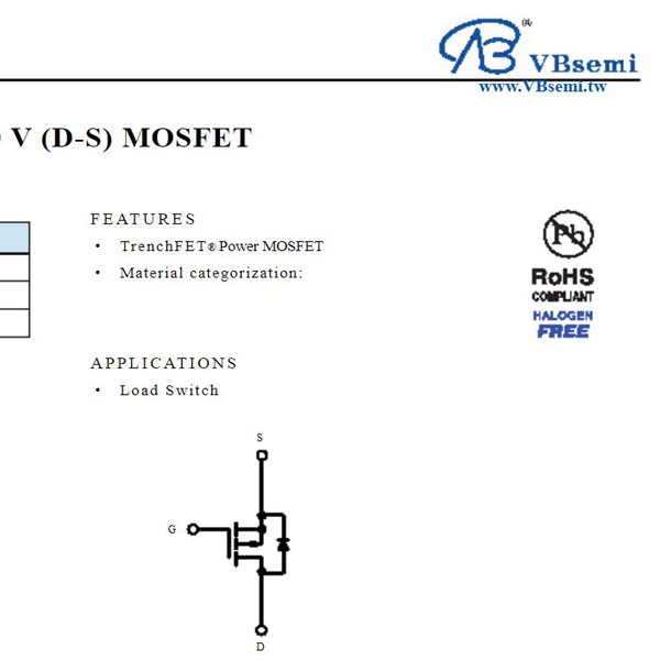 Mosfet kênh P - 30P06 | P-channel  60V (D-S) Mosfet | 60V - 50A - TO252-3 - DPAK   - Nhà sản xuất VPSEMI