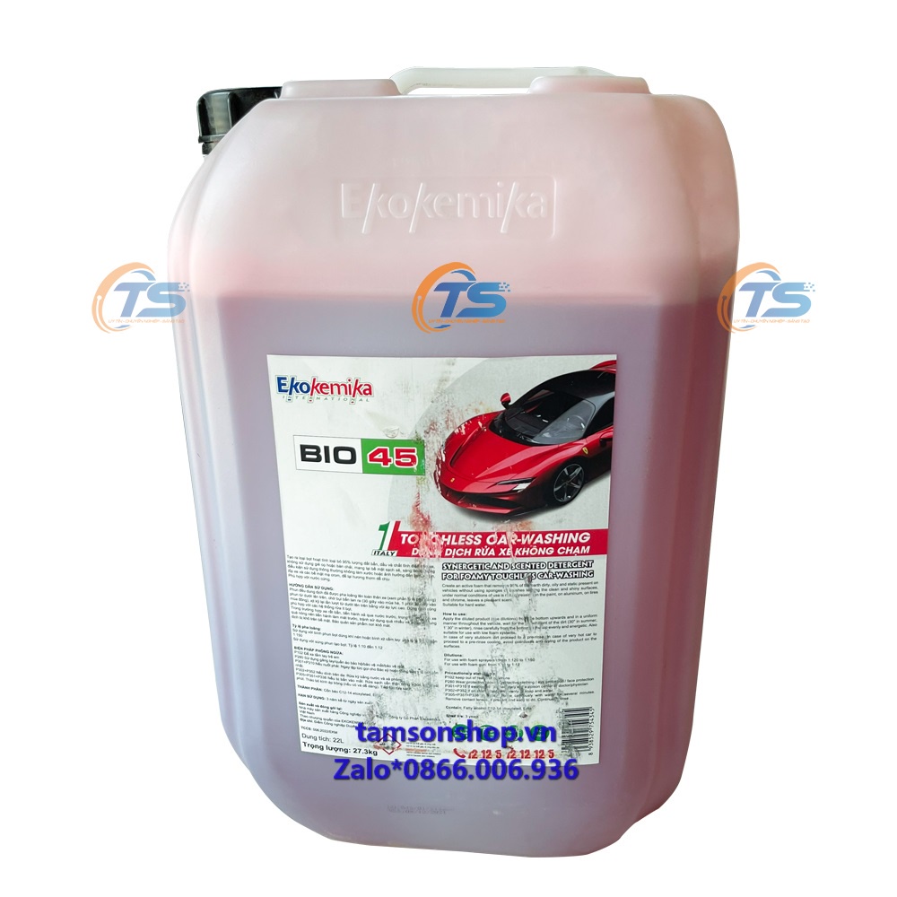 Hợp Chất Rửa Xe BIO 45 Bọt Rửa Không Chạm 22L