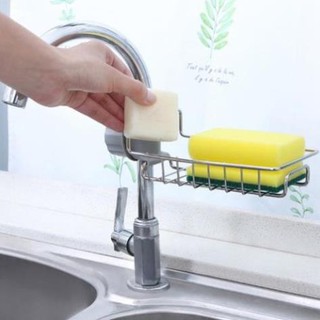 Khay inox gắn vòi rửa chén