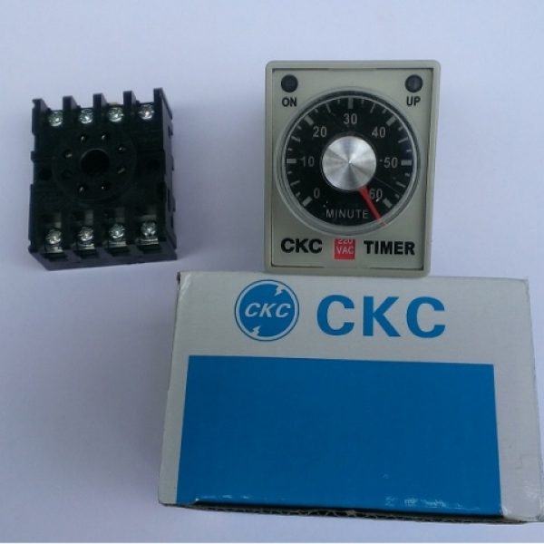 Timer AH3-3 rơ le thời gian hẹn giờ loại 6 giây đến 60 phút tùy chọn, chưa bao gồm đế 8 chân tròn