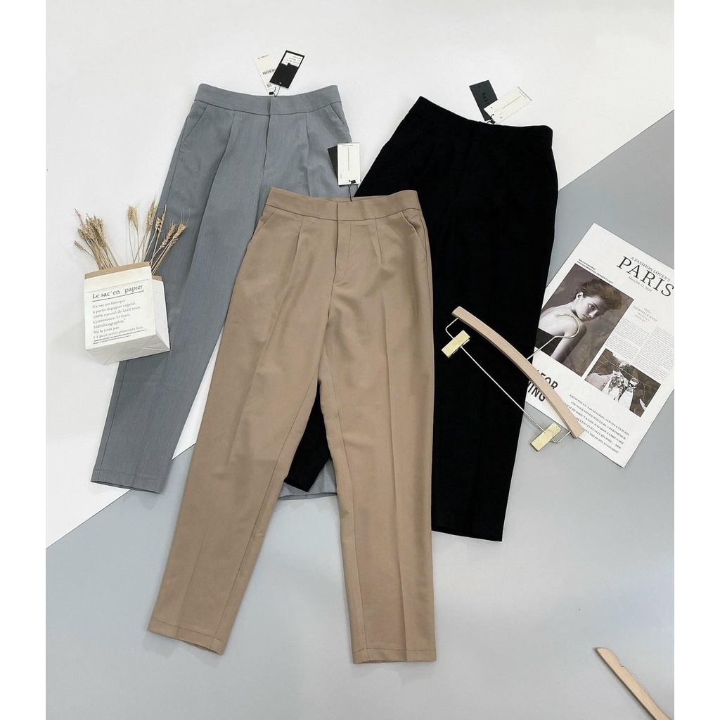 Quần tây baggy 3 màu basic vải hàn Q825 Aholic