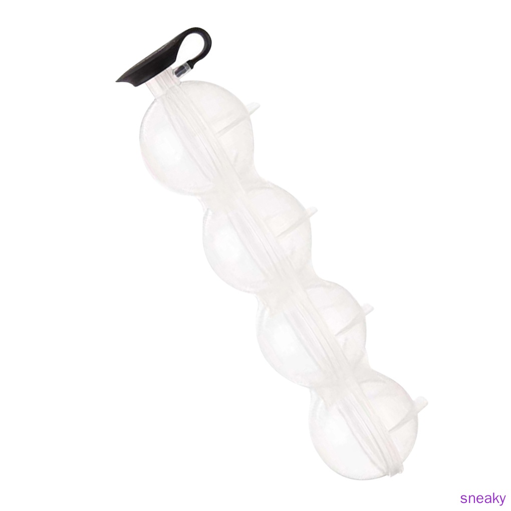 Khuôn Silicone Làm Đá Viên 4 Ngăn Hình Tròn Diy