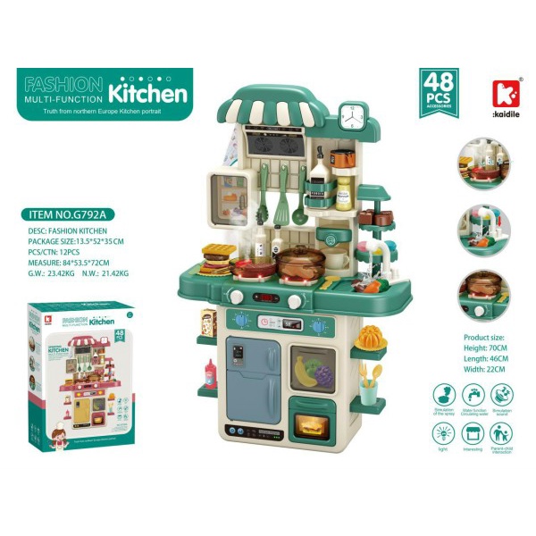 Kệ bếp cho bé với màu sắc phù hợp với bé trai, bé gái chất liệu an toàn cho bé