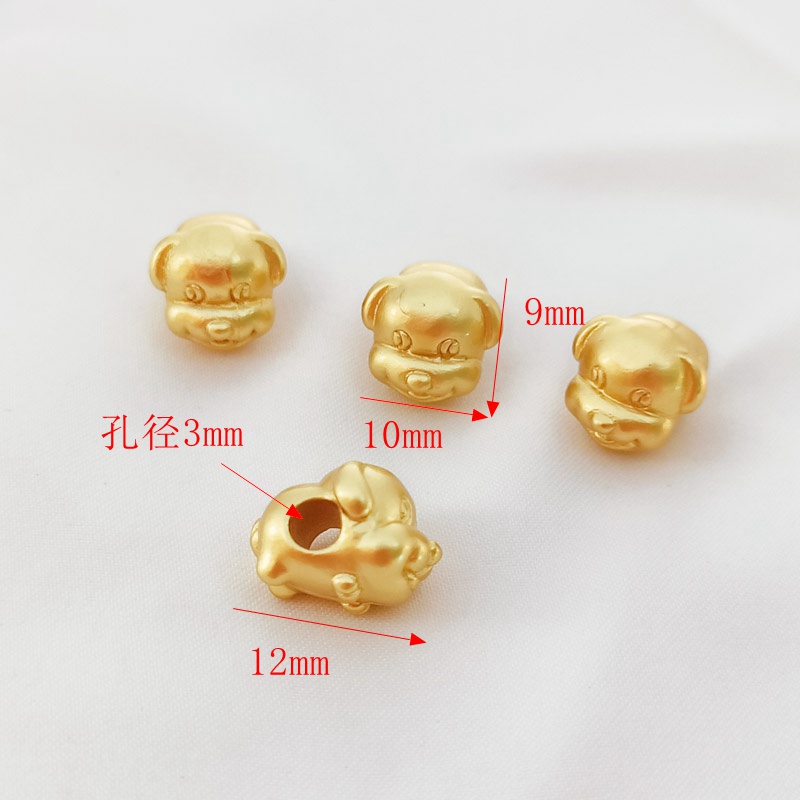 Hạt Xỏ Lỗ Lớn Bằng Đồng DIY Nhiều Màu Sắc Dùng Làm Vòng Đeo Tay