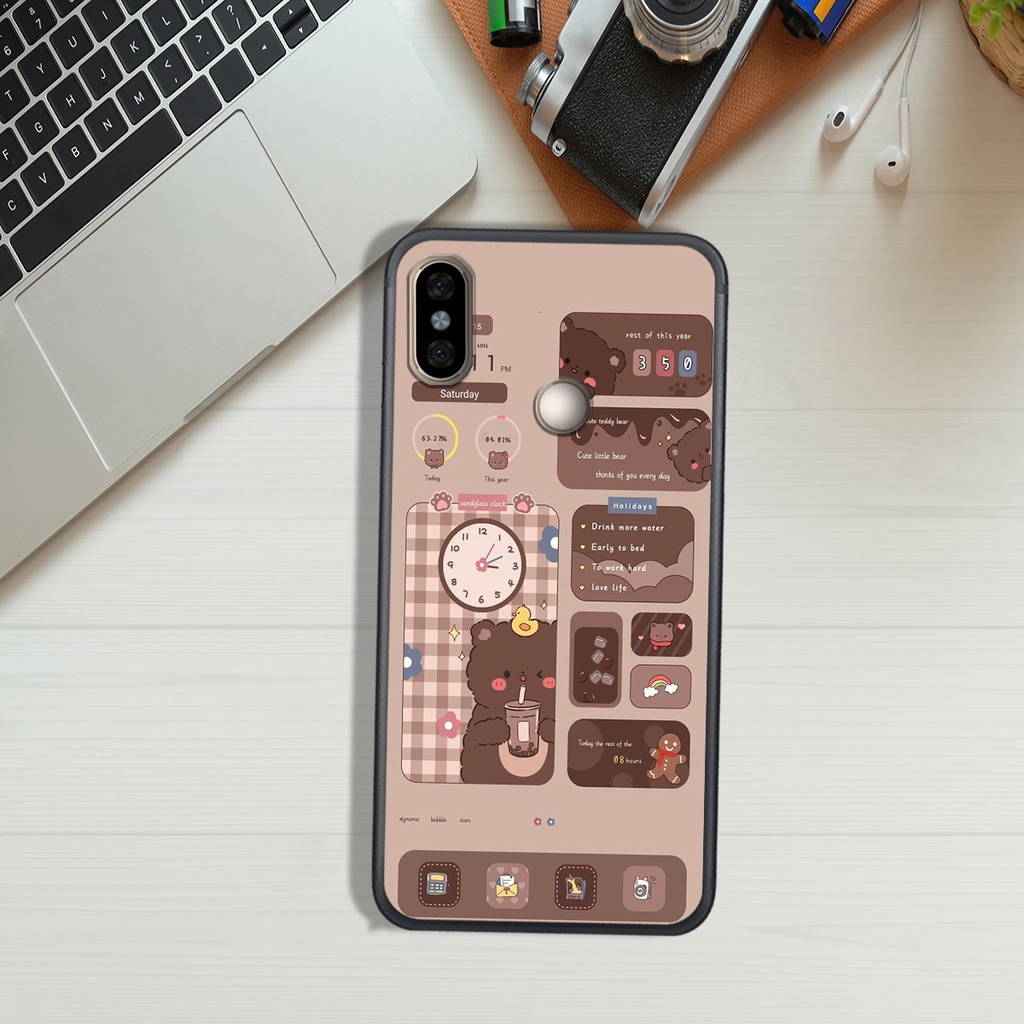 ỐP LƯNG XIAOMI REDMI NOTE 5 - NOTE 5 PRO - NOTE 6 - NOTE 6 PRO, IN HÌNH GẤU NÂU CHOCOLATE ĐÁNG YÊU.