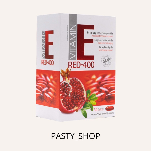 Vitamin E đỏ viên uống đẹp da giảm nám mờ nhăn chống lão hoá