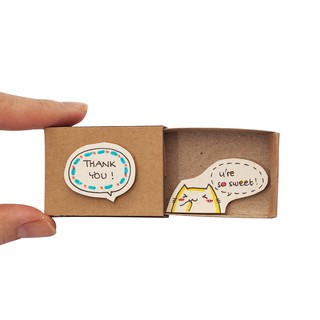 Thiệp Tình Yêu Hộp Diêm Thank You U're So Sweet