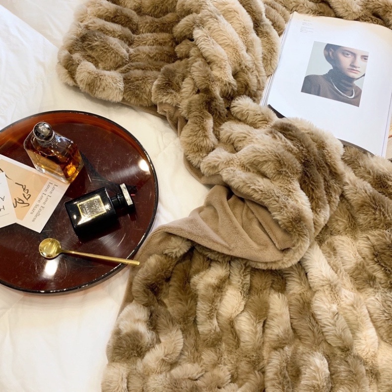 [HÀNG LOẠI 1] Chăn Lông Hồ Li Cao Cấp Hàng Xuất Khẩu Sang Trọng, Chất Liệu Lông Hồ Li Dầy Dặn Mềm Mịn,Kích Thước M5x2m G