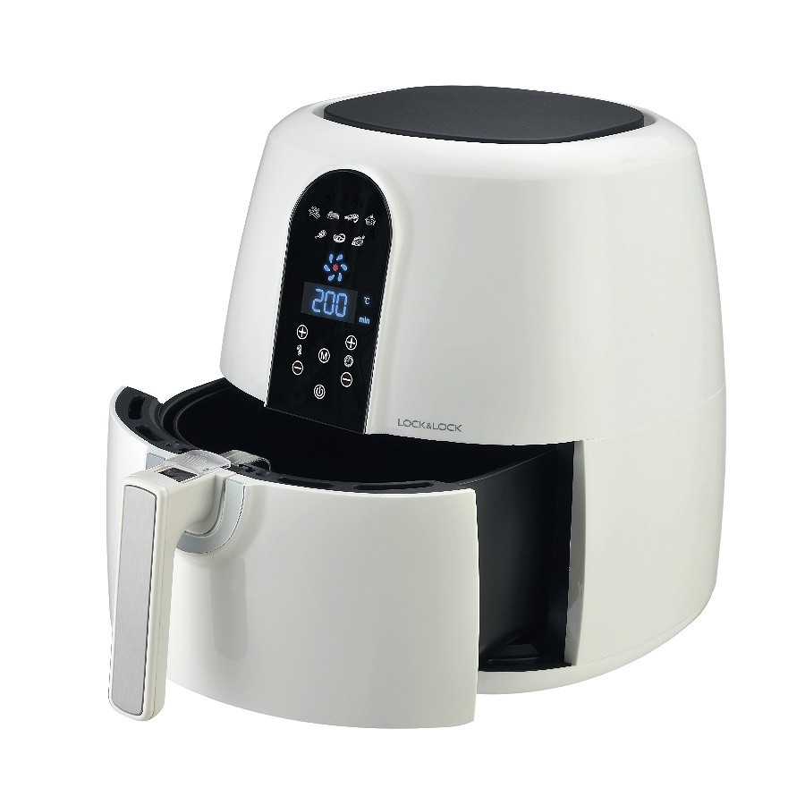 Nồi chiên không dầu Lock&amp;Lock Digital Eco Fryer_5.2L EJF351BLK Màu đen