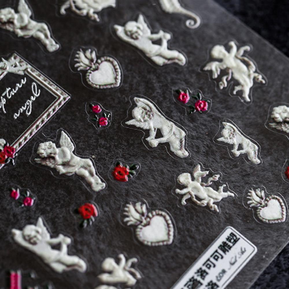 MOCHO Miếng Dán Trang Trí Móng Tay 5D Siêu Mỏng DIY