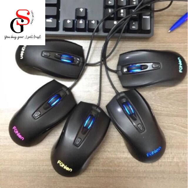 Chuột chơi game Fuhlen X102S, 2400DPI,Lò xo Omron 10 triệu click | SM680R M87S_CHÍNH HÃNG THANH LÝ 2nd