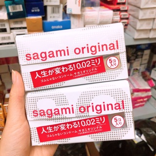 Bao cao su Sagami Original 0.02 hộp 5 chiếc