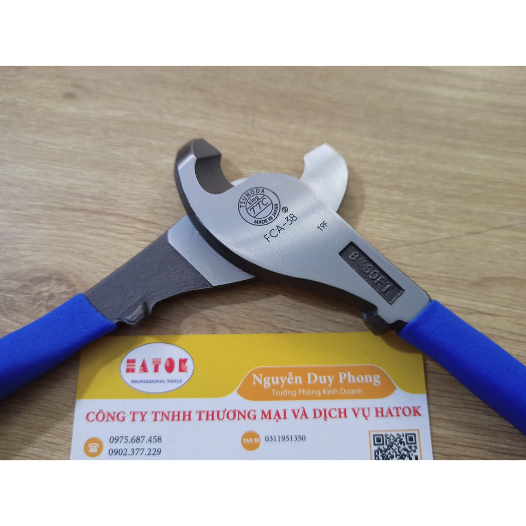 Kìm cắt cáp 200mm Tsunoda King TTC Japan FCA-38