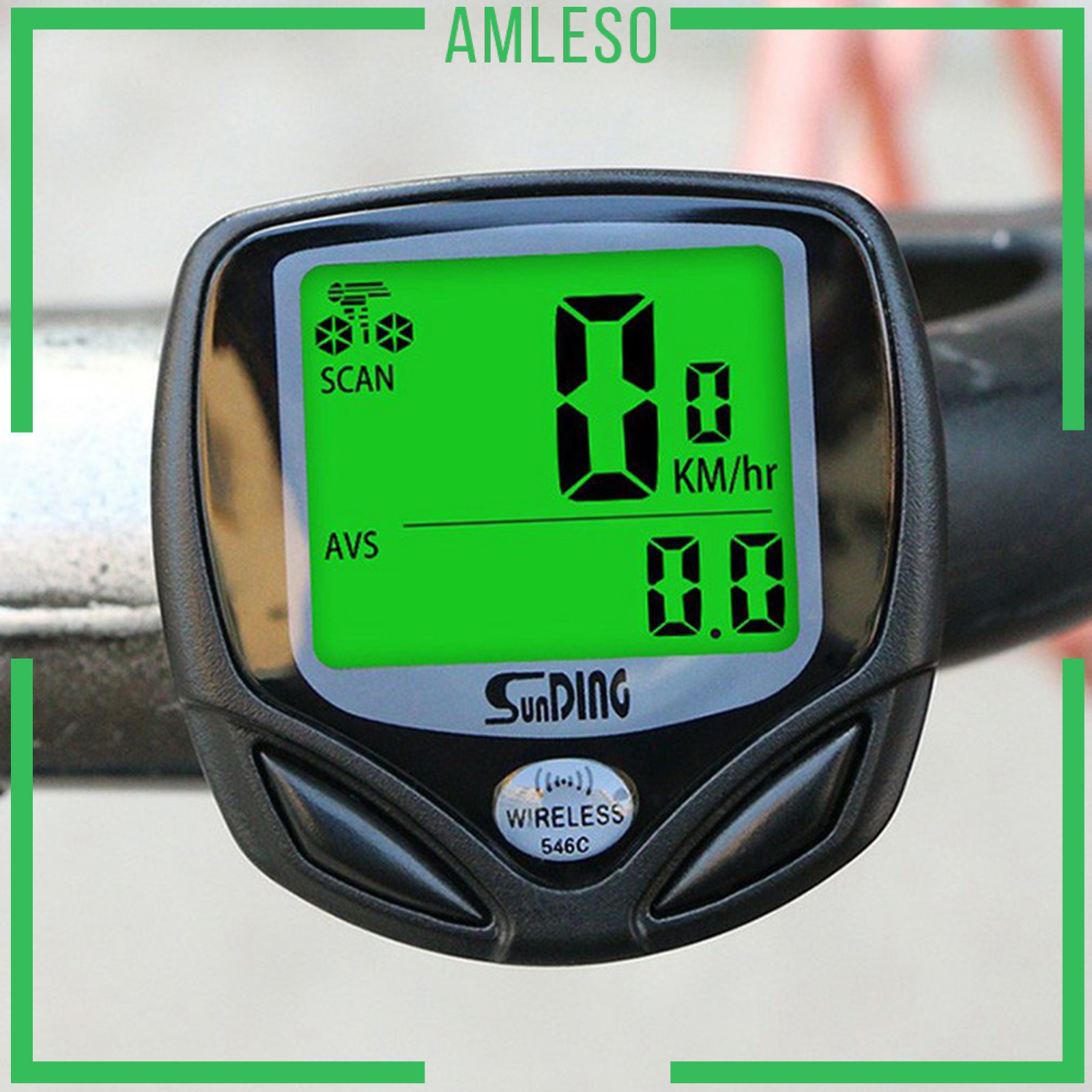 [AMLESO] Wireless Bike LCD Digital Speedometer Tachometer Odometer Gauge Waterproof Meter