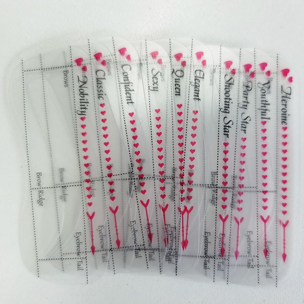 [Hàng mới về] Set 3/10 khuôn Kẻ Mày /Vẽ Lông Mày Cầm Tay miếng dán lông mày/Có Thể Tái Sử Dụng Cho Người Mới Bắt Đầu mới tập trang điểm