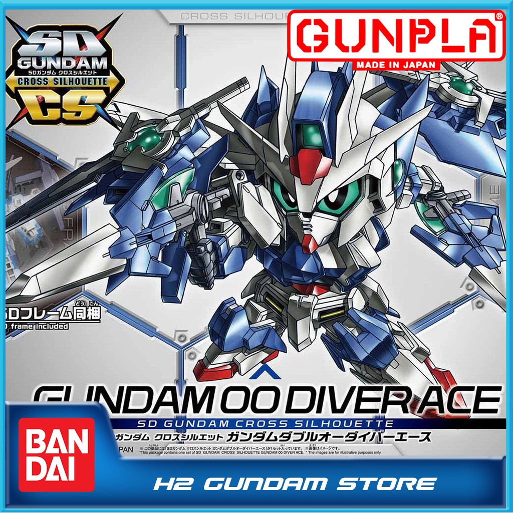 Mô hình Bandai SD Gundam Cross Silhouette Gundam 00 Diver ACE (Gundam Model Kits)