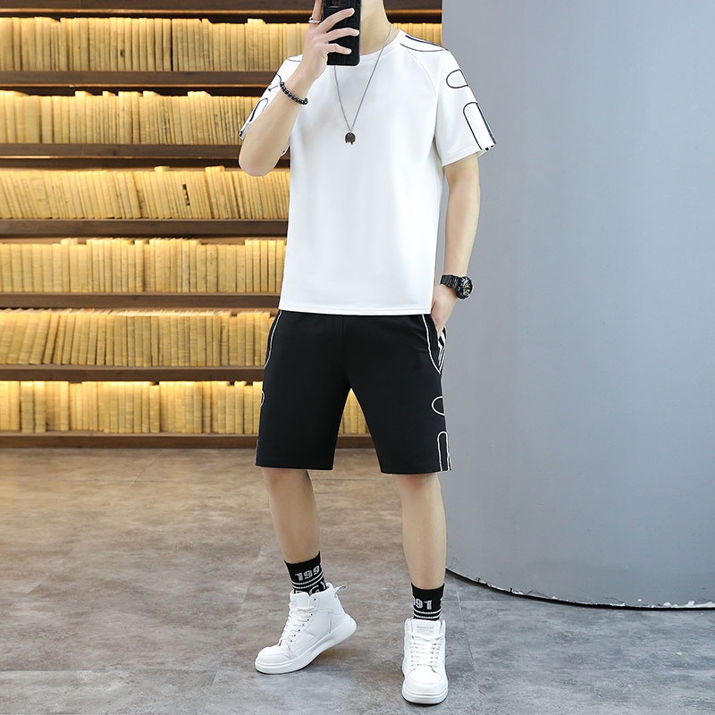 Bộ Đồ Thể Thao Ngắn Tay Thời Trang Mùa Hè Trẻ Trung Dành Cho Nam