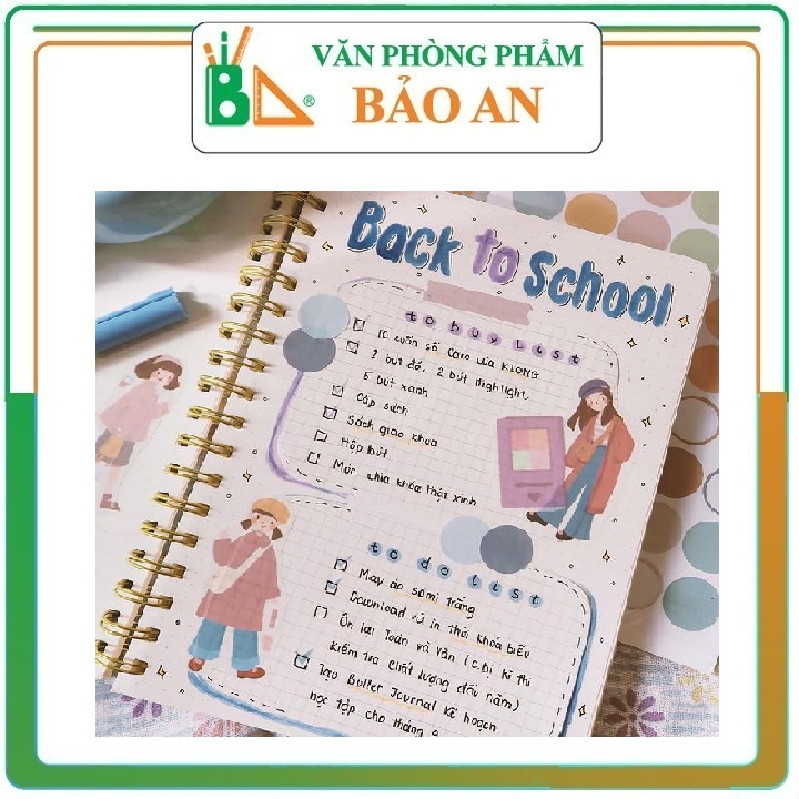 Sổ lò xo kép Caro A5 bìa nhựa - 200 trang; MS: 300 K.Long