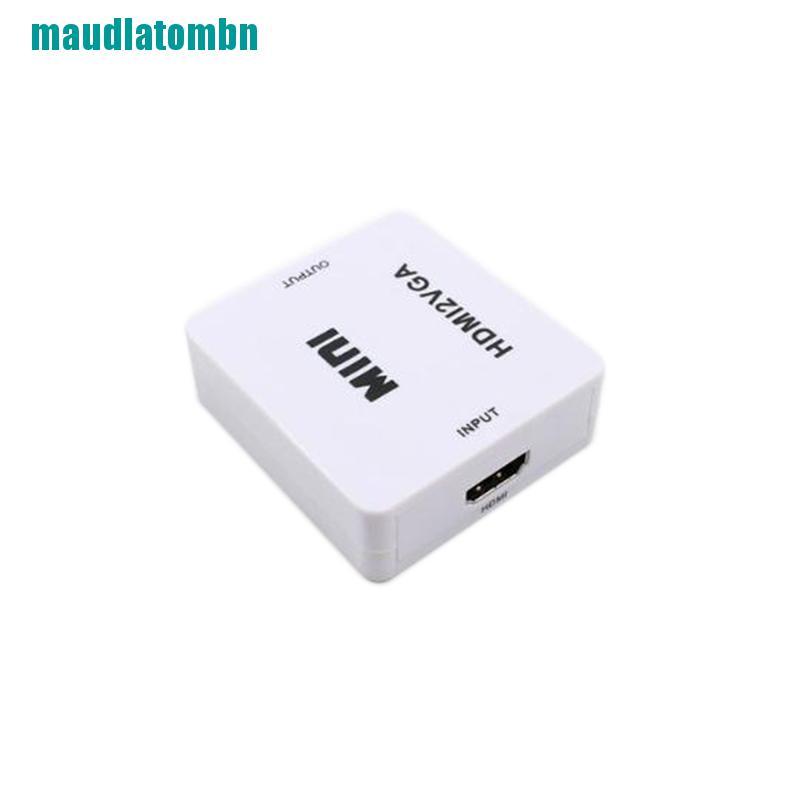 Hộp Chuyển Đổi Vga Sang Hdmi Full Hd 1080p Cho Pc Laptop Dvd Hdtv