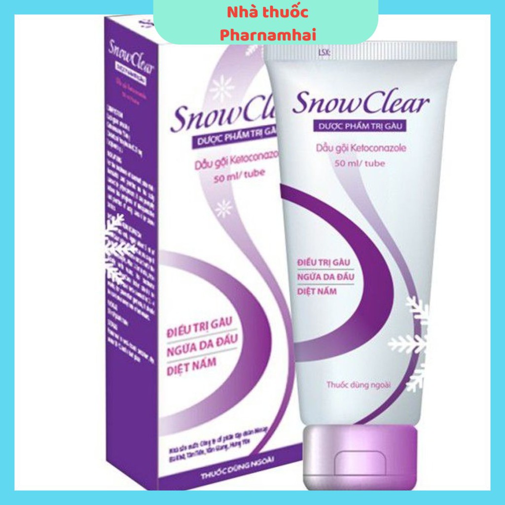 Nhà thuốc Pharnamhai, Dầu gội trị gàu Snowclear 50ml